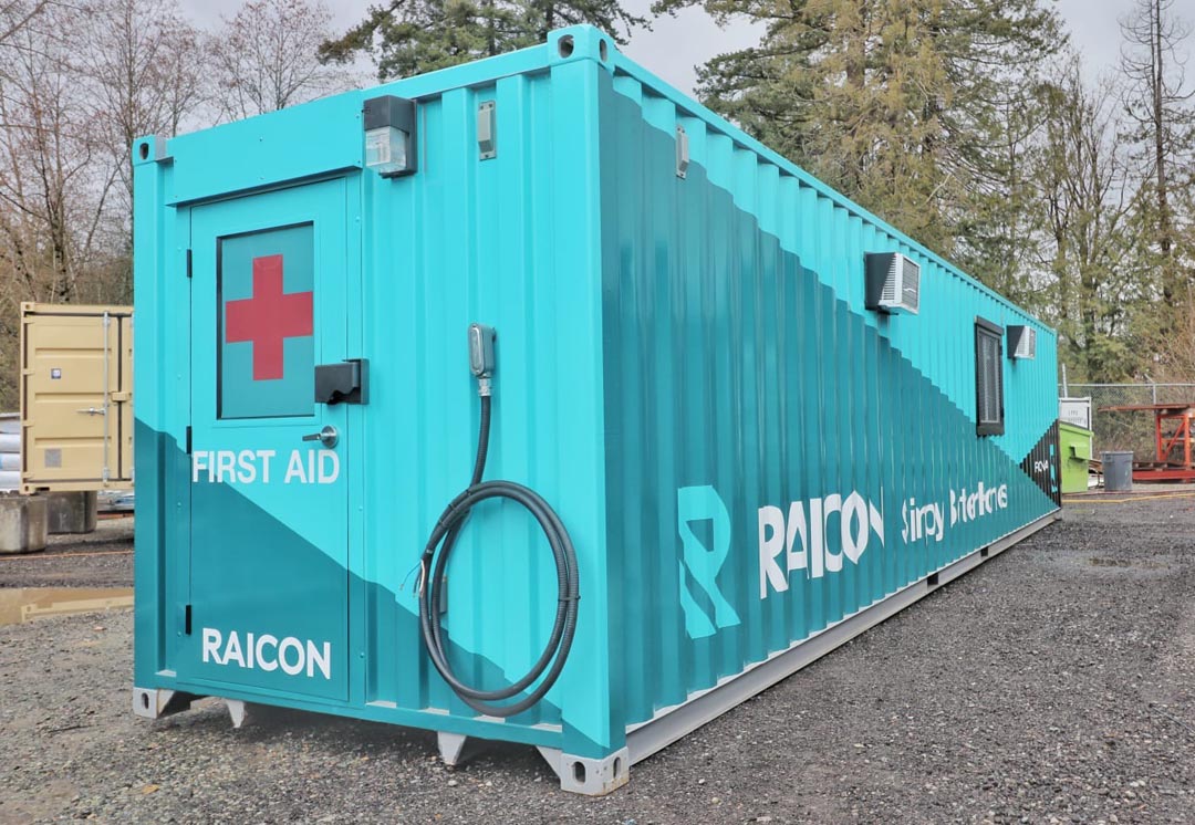 Custom branded 40′ Construction office - Allied Container Services PTY LTD
