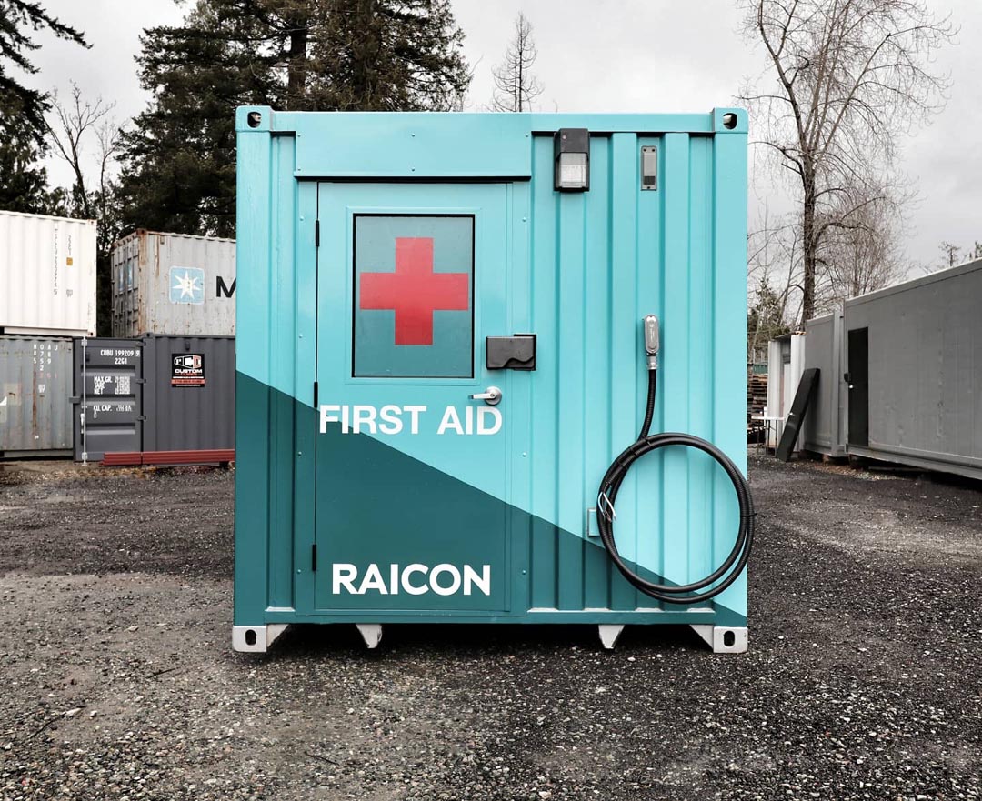 Custom branded 40′ Construction office - Allied Container Services PTY LTD