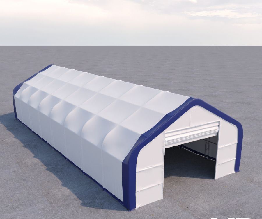 Dual Truss Storage Shelter (30′ x 80′ x 20′) - Allied Container Services PTY LTD